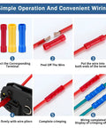 Step-by-step guide using 100 Pack Wire Butt Splice Connector Kit for 22-10AWG, Cold Crimp Electrical Wire Terminals