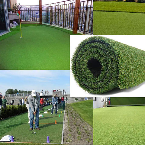 Ultra Thick Golf Turf Pro Putting Green Mat 7ft by 13ft for indoor outdoor practice; synthetic faux grass in garden and gym images