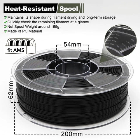 High Quality Pa6 Nylon 3D Printing Filament 1.75Mm Black Reel 1Kg Pack Hella Tough And Heat Resistant Built Like A Tank For Heavy Duty Creations And Rapid Prototyping