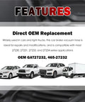 Two Piece Built Tough Brake Booster Vacuum Hose Kit With Clamps compatible with various trucks and cars for OEM replacement.