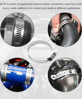 BWBWND 20-pack stainless steel worm-gear hose clamps for 1-1/2 to 2-1/2 in hoses; automotive/plumbing use