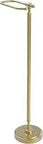 Standing Tissue Holder With Solid Brass Construction In Satin Brass Finish Built To Last No Fuss Refill And Modern Sleek Bath Accessory