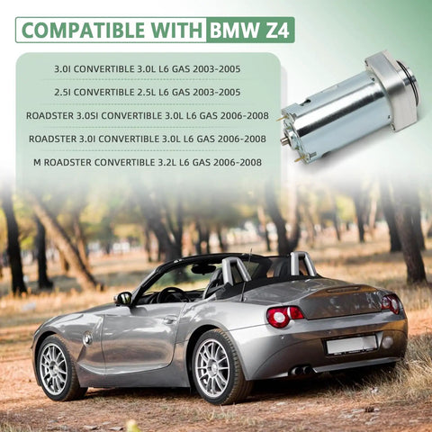 BMW Z4 E85 Convertible Top Motor Replacement Direct Fit For 2003 To 2008 Roadster Hydraulic Roof Pump With Bracket 54347193448 54347119633 High Quality Durable Auto Part Suitable For BMW Roadster Models Plug And Play