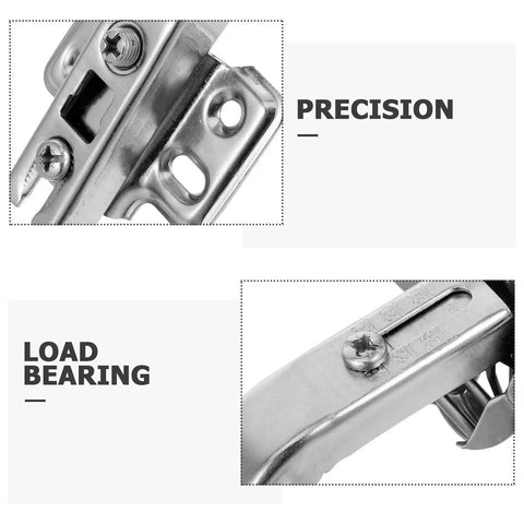 Stainless Steel Cabinet Door Hinges 4 Pack For Easy Diy Install 135 Degree Hidden Corner Hinges With Heavy Duty Support