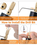 How to install the drill bit for the Slick Cordless Power Drill Game Changer Features Precision Multi-Bit Full Setup.