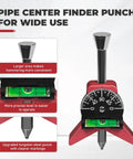 Premium Tungsten Steel Pipe Center Locator Punch For 1.5 To 6 Inch Conduit with level and adjustable dial for precision.