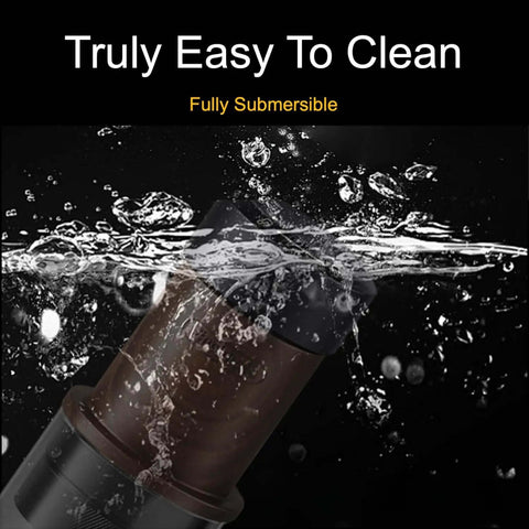 Manual Espresso Maker For On The Go Portable Coffee Machine submerged in water, demonstrating easy cleaning and durability.