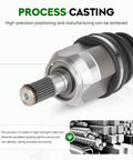Heavy Duty Built Tough Front Left Driver Side Cv Axle Shaft Assembly Fits Hyundai Sonata 2.4L 2015 2019 And Kia Optima 2.4L 2016 2020 Gas Models Only close-up view showing process casting details.
