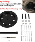 Rear Crankshaft Seal And Wear Sleeve Removal And Installation Tool Kit For Cummins Signature ISX And QSX Engines; bolts, plate, and screws visible