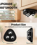Say Adios To Heavy Lifting With These Hassle Free Self Adhesive Appliance Sliders featuring 3 black swivel caster wheels, compact size.