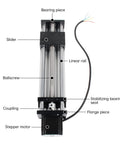 Rock-Solid Precision CNC Linear Stage Actuator With Double Optical Axis Rail And 1204 Ball Screw, visible components labeled
