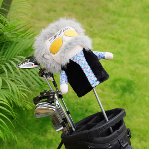 Funny Golf Driver Headcover Inspired By Happy Gilmore For Standard 460cc Drivers, dope gift, snug fit, in a golf bag.