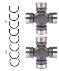Heavy Duty Front Axle U Joint Kit For Jeep TJ XJ Wagoneer Dana 30 Or Dana 44 Front Axles With 1310WJ ISR Inside Snap Ring Non Greasable 1.188 Inch Cap Pack Of 2 For Trail Ready Replacement, showing two U-joints with snap rings and bolts
