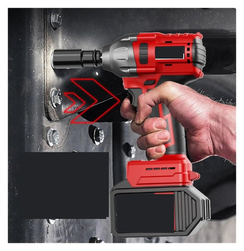 Powerful Brushless Cordless Impact Wrench With High Torque For Car Repair And Woodworking Lightweight Electric Power Tool For Scaffold Work Tough Performance On The Go