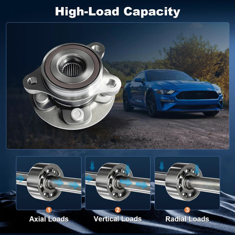 Front Wheel Bearing Hub Assembly For Toyota Corolla And Prius 2016-2022, 5-Lug ABS, Drop-In Direct-Fit For 1.8L And 2.0L Engines