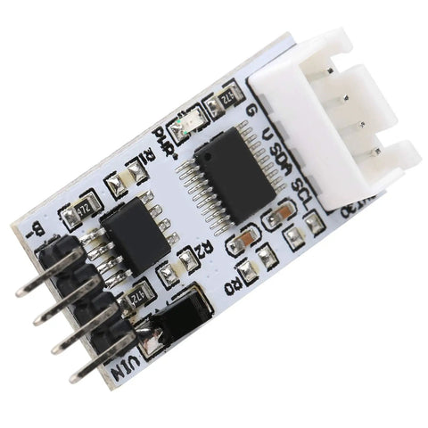 RS485 Temperature And Humidity Sensor Module With 12V Power For Industrial Monitoring, Compact Bus Module With Easy Wiring And Stable Signal, Perfect For Real Time Environmental Tracking In Electronics Projects, close-up PCB with pin header