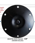 Mounting plate for Adjustable 2 Inch Diameter Steel Desk And Table Legs Black Built To Last 27 And A Half Inch To 43 Inch