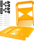 Pro Woodworking Featherboard Kit Kickback Blocker For Table Saws features yellow grip boards and hardware accessories.