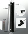 Heavy Duty Stainless Steel Door Closer For Home Use With Safety Spring Adjustable Closing And Catch Speed Includes Screws.
