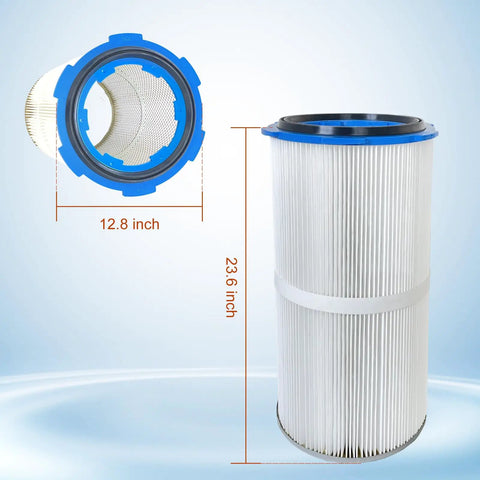 Pro Grade Cartridge Filters For Powder Coating And Dust Collection, High Efficiency Replacement Filter dimensions shown