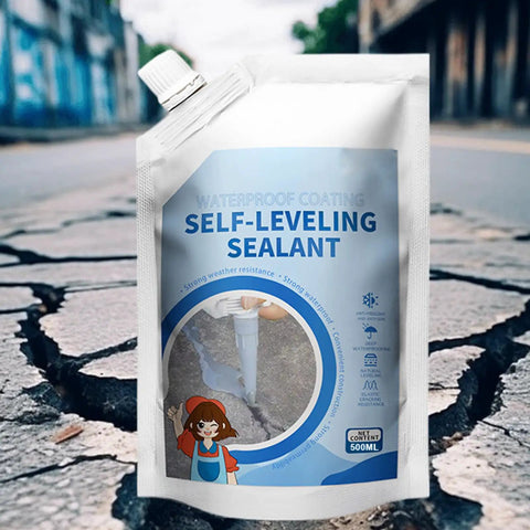 Heavy Hitter Concrete Crack Sealer Self Leveling Waterproof Masonry Filler Fast Set Patch Paste For Brick Stone Driveways And Foundation Walls 500ml Can on cracked pavement.