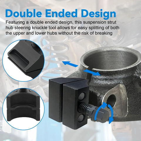 Suspension Strut Spreader Tool Kit for Quick Effortless Wheel Hub And Ball Joint Separation with double-ended design