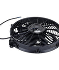 Awesome 11 Inch Electric Radiator Cooling Fan With Shroud showing a black reversible puller or pusher setup for custom rides.