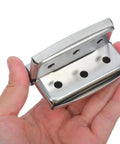 Heavy Duty Stainless Steel Toilet Partition Hinges With Spring Return And Silent Close Installation Hardware in hand