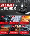 Preprogrammed Tpms Tire Pressure Sensors Fit Gm Trucks And Suvs 433 Mhz Monitoring Kit 4 Pack showcased in weather conditions