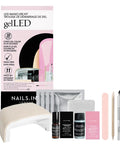 All In One Gel LED Nail Kit For Beginners With At Home Manicure Starter Set 32 Pieces Including LED Lamp Nail File And Buffer
