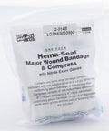 All In One Major Wound Trauma Dressing With Foldable Absorbent Pad And Attached Gauze Bandage For Quick Bleeding Control package