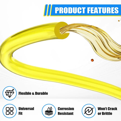 4 Size Fuel Line Repair Kit With 4 Feet Of Durable Lines For Chainsaws And Trimmers showing flexible tygon line and features