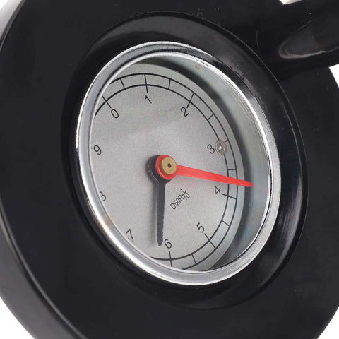 Dial Hand Wheel Position Indicator 12x100mm with black housing, close-up of 0-360° readout, red pointer on dial face.