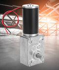 DC 12V Worm Gear Motor High Torque Gear Reduction Motor With Reversible Operation 50 RPM And 8mm Shaft, ideal for automation projects.