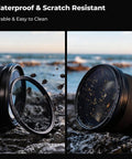 82mm Circular Polarizer Filter for DSLR and Mirrorless Cams Nano X Series on camera lens by the sea