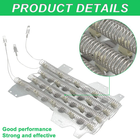 Samsung Dryer Heating Element Replacement Kit With Thermostat, Thermistor, And Thermal Fuses Dope Upgraded Stainless Build heating coil