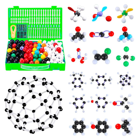 452 Piece Chemistry Molecular Model Kit With C60 For Hands On Learning Atoms, Bonds And Structures - Educational Science Set
