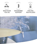 Close-up of Ultra Comfy U Shaped Travel Neck Pillow showcasing ergonomic memory foam and anti-slip design with zipper detail.