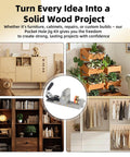 Pocket Hole Jig Kit Upgraded With Single Side Operation for Quick Woodworking in furniture and cabinetry projects.