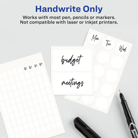Self Adhesive Label Stickers 525 White Count One Half By Three Quarters Inch Removable Non Printable Blank Tape Roll For Organizing Paper Plastic Wood Glass And Metal Clean Peel Easy As Pie Cleanup Every Time