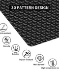 3D pattern design of 48 By 36 Inch Office Chair Mat For Hardwood Floors With 3D Pattern PVC Heavy Duty Floor Protector For Rolling Chairs Easy Glide