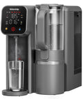 Instant Hot Reverse Osmosis Countertop Water Filter With Seven Stage Filtration and Hot Dispenser with Glass Pitcher in Black