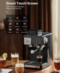 Hassle Free Home Barista Espresso Machine Featuring Customizable Grind Options And Intuitive Touchscreen Controls For Smooth Daily Pulls And Velvety Frothed Drinks with smart touchscreen and coffee cups.