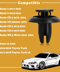 20 Pieces Push Type Retainer Clips For Bumpers Engine Covers Fender Liners And Splash Shields Replacement For Mazda