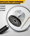 Drive Clutch For TXT And RXV Golf Carts 2010 And Up Beefed Up Heavy Duty Replacement Part For Golf Cart Transmission Smooth Shifting Stable Operation Under All Conditions Easy Install With Reliable Performance Compatible With 618684 644299 672686, shown with replacement part numbers