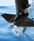 Outboard Hydrofoil Stabilizer for Boats, slashes bow rise and drag in water, kicks cavitation to the curb, keeps your ride smooth and stable