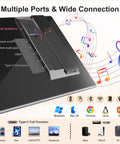 Portable 16 Inch Monitor With 1920x1200 FHD Display, 100 Percent SRGB, Plug And Play Second Screen For Windows Mac PS5 Xbox