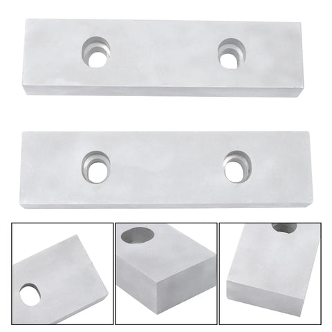 Rock Solid Aluminum Machine Vise Soft Jaws Pair Hard Anodized Coating 8 X 2 X 1 Inches CNC Precision Machinable Workholding Built To Last With Killer Grip And Flawless Finish