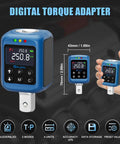 Digital Torque Adapter For One Half Inch Drive With Three Eighths And Quarter Inch Adapters, Torque Range 3.7 To 250.8 Ft Lb Or 5 To 340 Nm