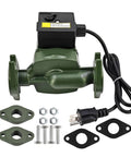 Heavy Duty Hydronic Hot Water Circulator Pump 005 F2 Replaces Taco Models 115 Volt 1/35 Hp 3250 Rpm with fittings and cord.